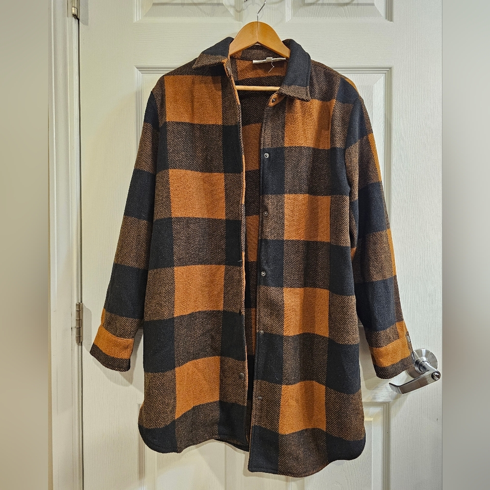 BB Dakota Black and Brown Plaid Jacket